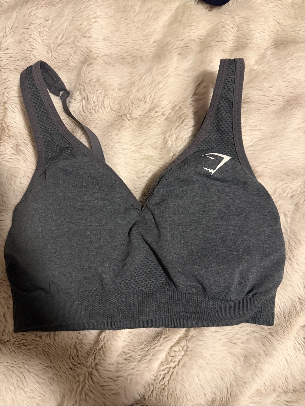Gymshark Charcoal Seamless Sports Bra